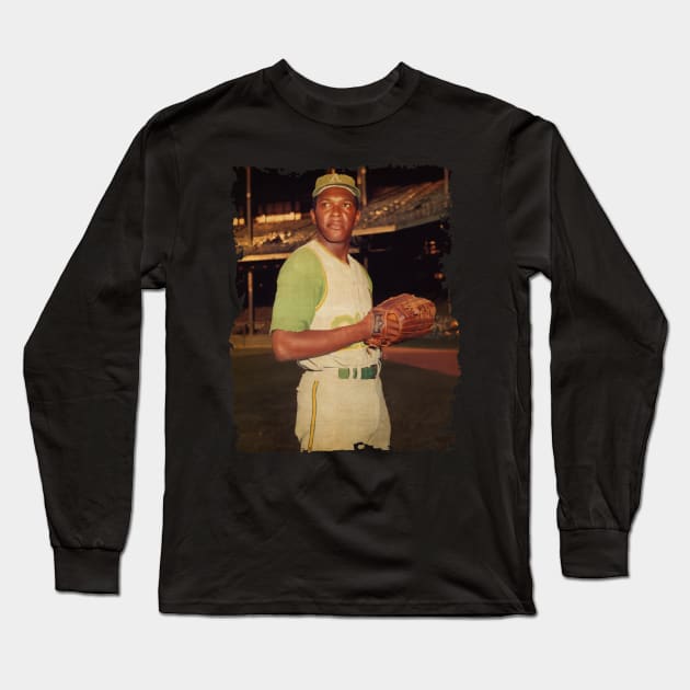 Vida Blue in Oakland Athletics Vintage #2 Long Sleeve T-Shirt by TiiAR MANEH99 